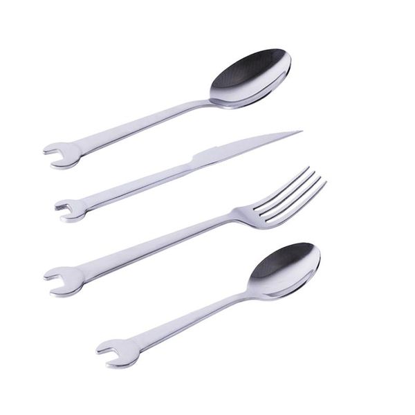 forks 1pcs creative wrench 304 stainless steel knife fork spoon el western tableware company gift kitchen bar utensils
forks 1pcs creative wrench 304 stainless steel knife fork spoon el western tableware company gift kitchen bar utensils