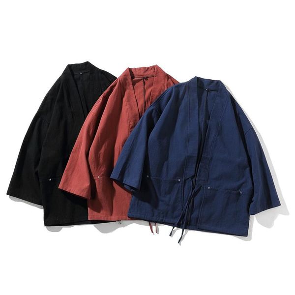ethnic clothing asian clothes fashion summer coat japanese woman's kimono cardigan haori loose thin cotton and linen man outer garment, Red
ethnic clothing asian clothes fashion summer coat japanese woman's kimono cardigan haori loose thin cotton and linen man outer garment, Red