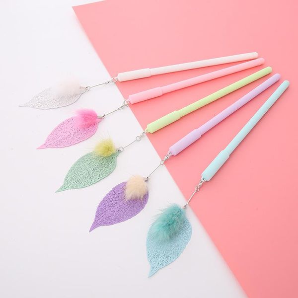 gel pens 36 pcs/lot plush leaf pendant pen coforful 0.5mm black ink neutral promotional gift stationery school writing supplies
gel pens 36 pcs/lot plush leaf pendant pen coforful 0.5mm black ink neutral promotional gift stationery school writing supplies