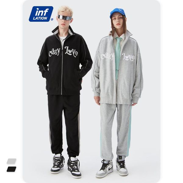 men's jackets inflation sweat jacket 2021 fall thin zip up for women hip hop oversized men casual outerwear 5023w21, Black;brown
men's jackets inflation sweat jacket 2021 fall thin zip up for women hip hop oversized men casual outerwear 5023w21, Black;brown