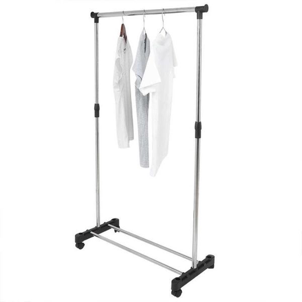 multipurpose clothing rack coat clothes hanger single rod balcony adjustable laundry garment household drying stand hangers & racks
multipurpose clothing rack coat clothes hanger single rod balcony adjustable laundry garment household drying stand hangers & racks