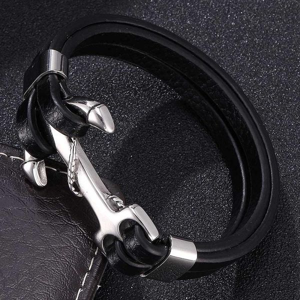 charm bracelets punk men jewelry stainless steel anchor buckle leather bracelet bangles fashion hand chain wrap, Golden;silver
charm bracelets punk men jewelry stainless steel anchor buckle leather bracelet bangles fashion hand chain wrap, Golden;silver