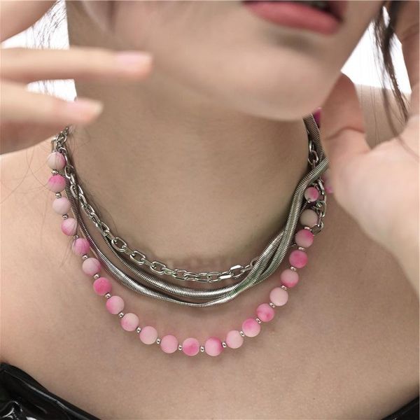 chokers origin summer hiphop multi-layer gradient color round ball necklace for women punk stainless steel jewelry, Golden;silver
chokers origin summer hiphop multi-layer gradient color round ball necklace for women punk stainless steel jewelry, Golden;silver