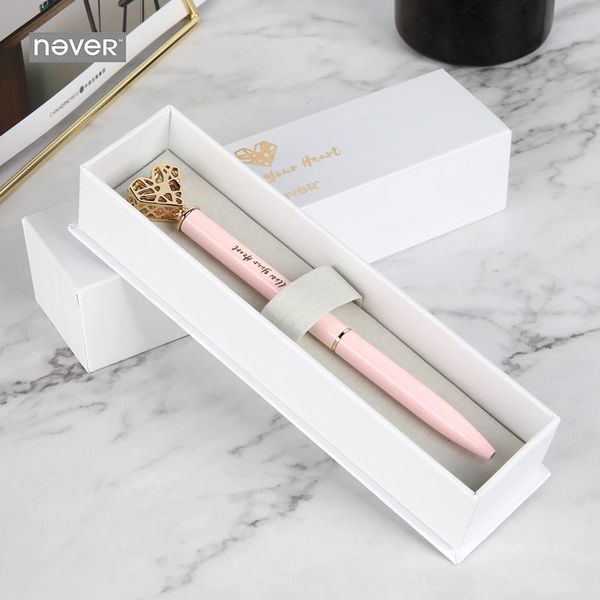 ballpoint pens never diamond heart metal pen 0.7mm black ink gift box package creative stationery office & school supplies, Blue;orange
ballpoint pens never diamond heart metal pen 0.7mm black ink gift box package creative stationery office & school supplies, Blue;orange
