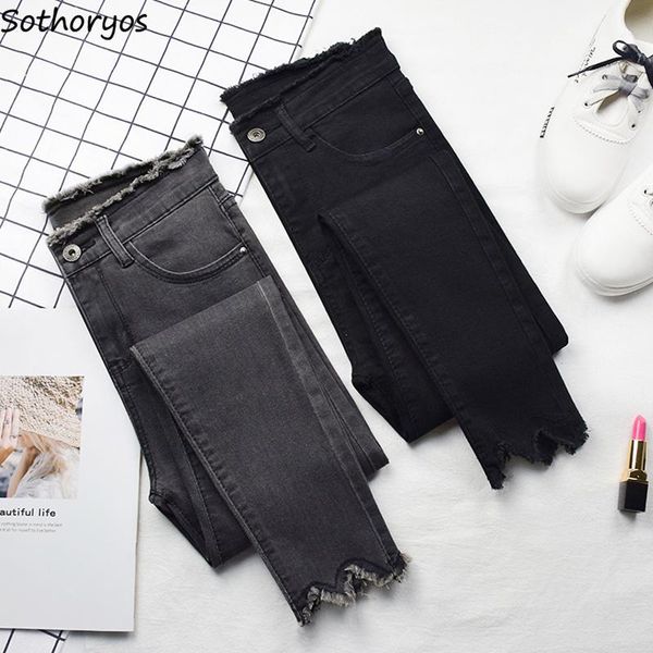 jeans women trendy slim black solid pockets zipper korean womens lovely students retro ankle-length trousers women's, Blue
jeans women trendy slim black solid pockets zipper korean womens lovely students retro ankle-length trousers women's, Blue