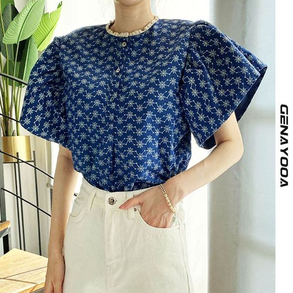 genayooa spring summer floral embroidery blouse women ruffle sleeves lace collar blouses elegant office lady shirt vintage 210417, White
genayooa spring summer floral embroidery blouse women ruffle sleeves lace collar blouses elegant office lady shirt vintage 210417, White