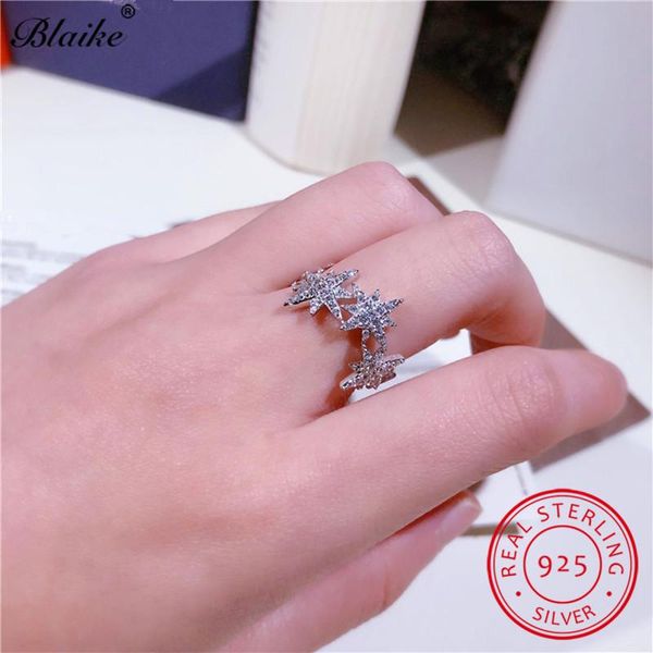 cluster rings luxury s925 sterling silver for women cute star snowflake ring wedding bands bridal promise engagement zircon jewelry, Golden;silver
cluster rings luxury s925 sterling silver for women cute star snowflake ring wedding bands bridal promise engagement zircon jewelry, Golden;silver