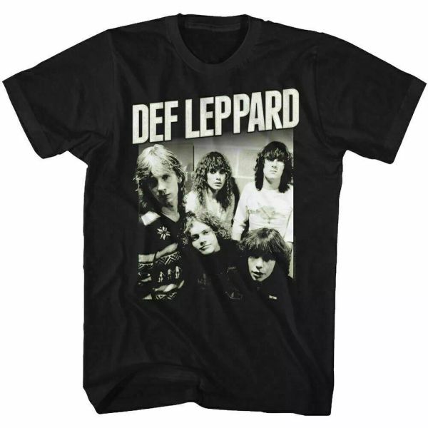 def leppard group p t shirt mens licensed rock n roll band tee retro black, White;black
def leppard group p t shirt mens licensed rock n roll band tee retro black, White;black