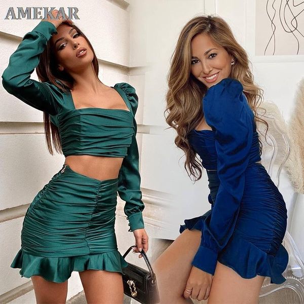 two piece dress women's pleated ruffle skirt suits for high waist short women outfits set office clothes female business, White
two piece dress women's pleated ruffle skirt suits for high waist short women outfits set office clothes female business, White