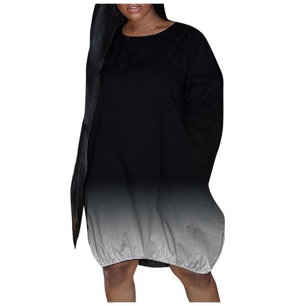 casual dresses large plus size 5xl women loose dress leisure round neck gradient long sleeve elegant knee length, Black;gray
casual dresses large plus size 5xl women loose dress leisure round neck gradient long sleeve elegant knee length, Black;gray