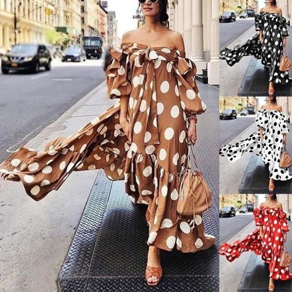women dot dress summer split maxi beach sundress off shoulder backless boho long dresses vestidos femme1, Black;gray
women dot dress summer split maxi beach sundress off shoulder backless boho long dresses vestidos femme1, Black;gray