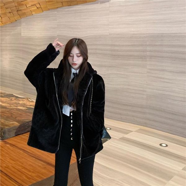 cute hooded ears jacket women autumn and winter 2021 plush casual warm zipper sweatshirt women's hoodies & sweatshirts, Black
cute hooded ears jacket women autumn and winter 2021 plush casual warm zipper sweatshirt women's hoodies & sweatshirts, Black