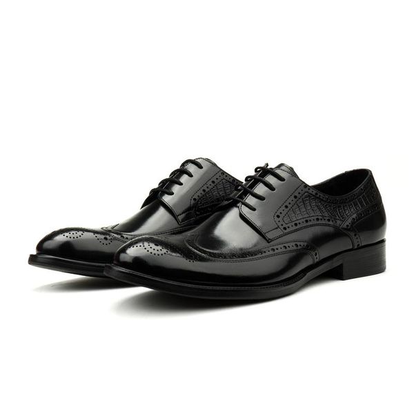 large size eur45 black / deep brown oxfords mens business shoes genuine leather formal wedding dress
large size eur45 black / deep brown oxfords mens business shoes genuine leather formal wedding dress