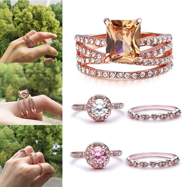 wedding rings 1/2/3pcs women crystal rhinestone ring set engagement jewelry for lady size 6 7 8 9 10 diy accessory gift, Slivery;golden
wedding rings 1/2/3pcs women crystal rhinestone ring set engagement jewelry for lady size 6 7 8 9 10 diy accessory gift, Slivery;golden