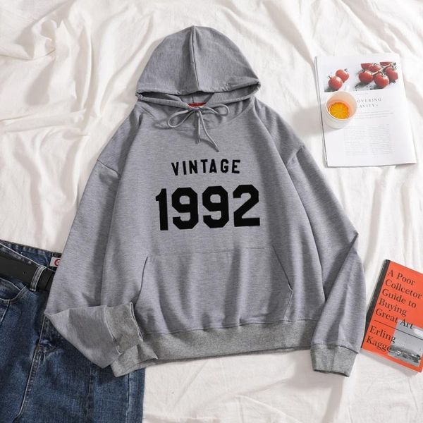 women's hoodies & sweatshirts vintage 1992 letter print lady cotton casual long sleeve pure color women autumn sweatershirt, Black
women's hoodies & sweatshirts vintage 1992 letter print lady cotton casual long sleeve pure color women autumn sweatershirt, Black