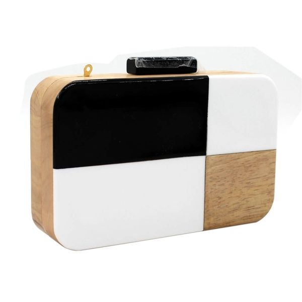 new geometric pattern wooden banquet hand chain bag
new geometric pattern wooden banquet hand chain bag