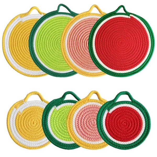 mats & pads creative 1 piece strawberry-shaped placemat fruit series cotton rope placemats for kitchen diningtable desk potholder
mats & pads creative 1 piece strawberry-shaped placemat fruit series cotton rope placemats for kitchen diningtable desk potholder