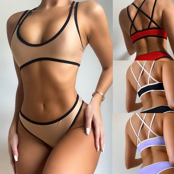 women's swimwear patchwork bikinis set women swimsuit summer beach wear brazilian biquinis female bathing suits 2021 bikini, White;black
women's swimwear patchwork bikinis set women swimsuit summer beach wear brazilian biquinis female bathing suits 2021 bikini, White;black