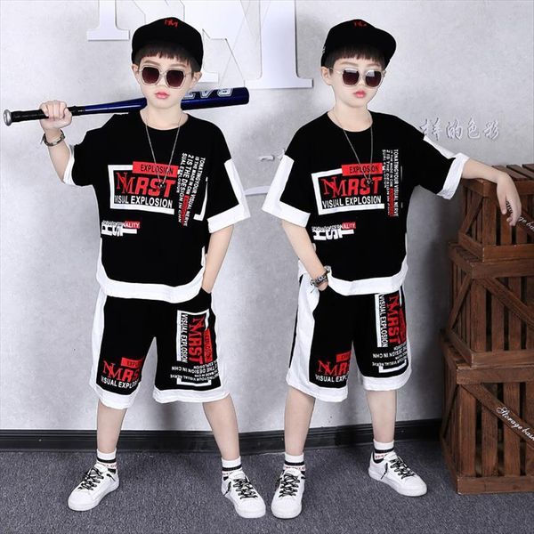 children clothing summer teen boys clothes set letter short sleeve pants 2 pcs kids tracksuit sports suits 3 14, White
children clothing summer teen boys clothes set letter short sleeve pants 2 pcs kids tracksuit sports suits 3 14, White