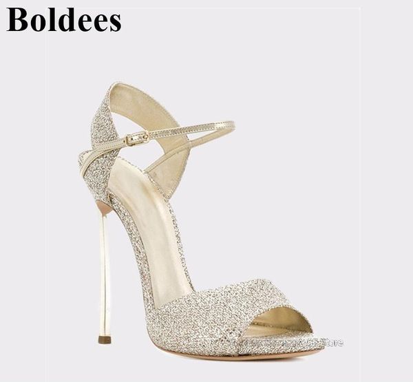 blade heeled european golden silver bling thin high heel sandals woman metal heels crystal open toe party dress shoes, Black
blade heeled european golden silver bling thin high heel sandals woman metal heels crystal open toe party dress shoes, Black