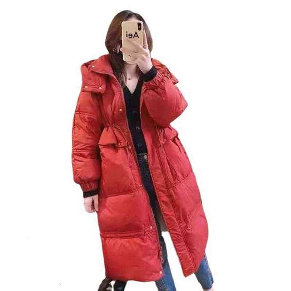 2021 female sydney same white duck down medium and long et korean loose thickened waist closing hooded, Black;white
2021 female sydney same white duck down medium and long et korean loose thickened waist closing hooded, Black;white