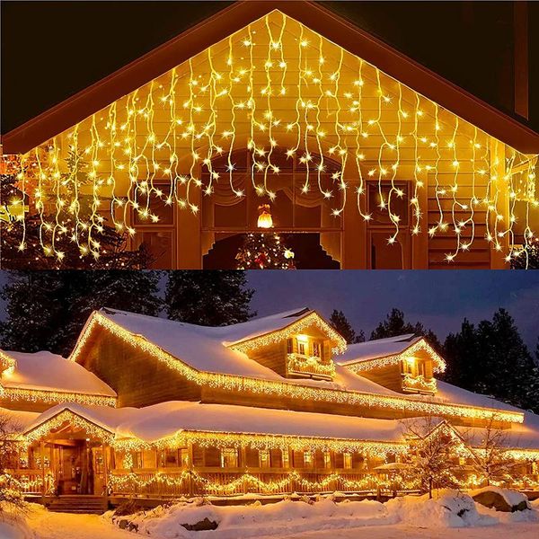 strings led icicle lights holiday string christmas decoration fairy light garland home decor 2022 year garden lamp
strings led icicle lights holiday string christmas decoration fairy light garland home decor 2022 year garden lamp