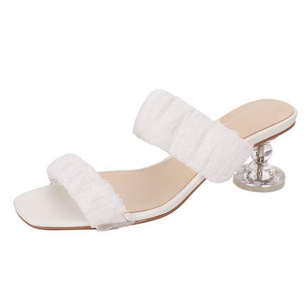 summer square toe high heels net yarn fashion transparent strange style gentlewome slip on mules sandals women l21, Black
summer square toe high heels net yarn fashion transparent strange style gentlewome slip on mules sandals women l21, Black