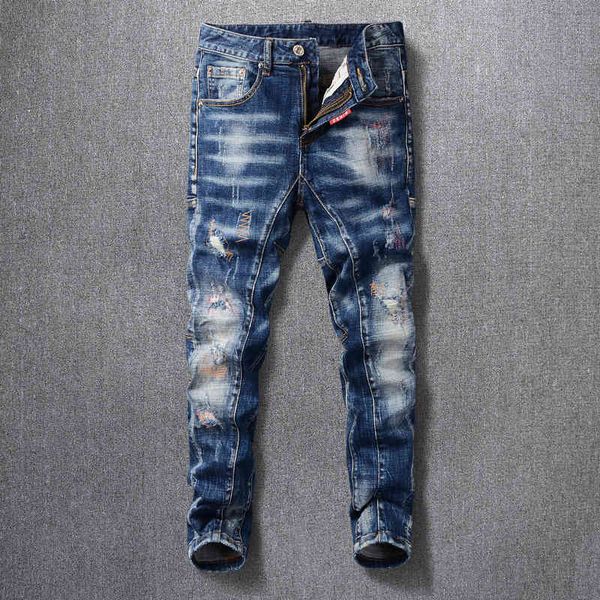 jeans italian style fashion men jeans retro blue spliced designer elastic slim fit ripped denim trousers streetwear hip hop long pants ofp6
jeans italian style fashion men jeans retro blue spliced designer elastic slim fit ripped denim trousers streetwear hip hop long pants ofp6