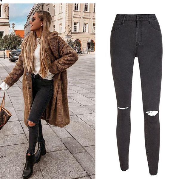 women's jeans amazon wish selling in europe and the grey contracted feet women show thin height pencil pants, Blue
women's jeans amazon wish selling in europe and the grey contracted feet women show thin height pencil pants, Blue