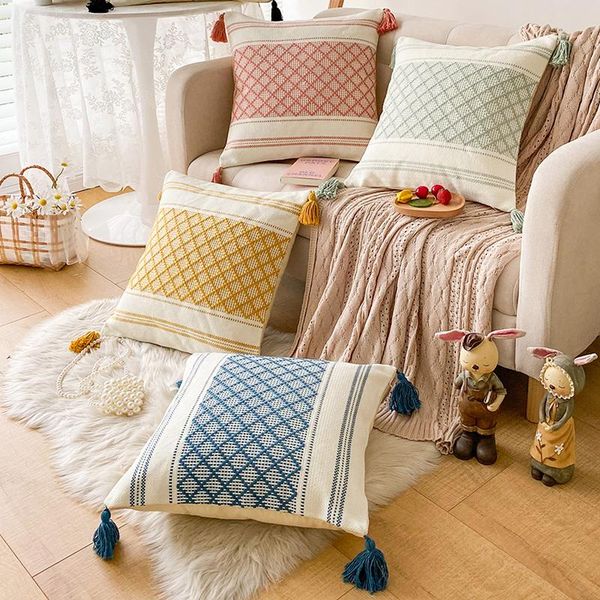 cushion/decorative pillow boho style cushion cover tassels black blue throw diamond jacquard bohemia for living room bed 45x45cm
cushion/decorative pillow boho style cushion cover tassels black blue throw diamond jacquard bohemia for living room bed 45x45cm