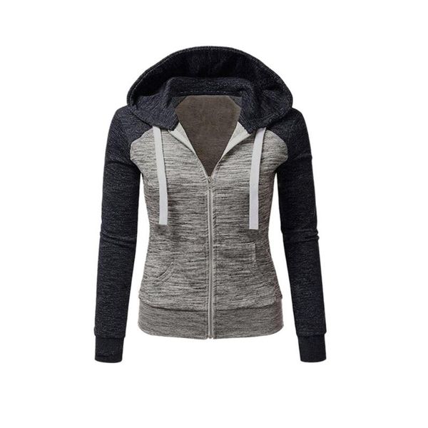 women's hoodies & sweatshirts 2021 women color matching hooded jacket long sleeve hoodie zipper fall winter coat sweatshirt, Black
women's hoodies & sweatshirts 2021 women color matching hooded jacket long sleeve hoodie zipper fall winter coat sweatshirt, Black
