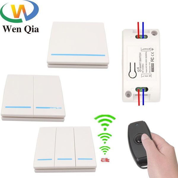 smart home control wenqia 433mhz switch led/light/fan lamp universal wireless remote ac 220v 10amp 1ch rf relay receiver transmitter
smart home control wenqia 433mhz switch led/light/fan lamp universal wireless remote ac 220v 10amp 1ch rf relay receiver transmitter