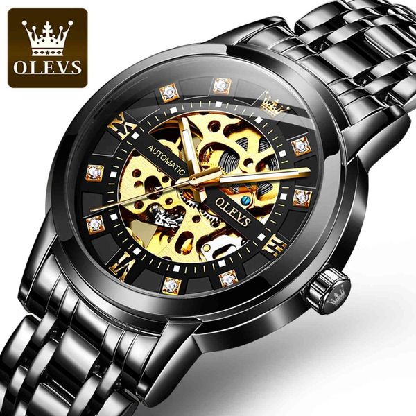 olevs elite men watches luxury automatic mechanical mens sports wrist watch fashion business hollow design wristwatch for man, Slivery;brown
olevs elite men watches luxury automatic mechanical mens sports wrist watch fashion business hollow design wristwatch for man, Slivery;brown