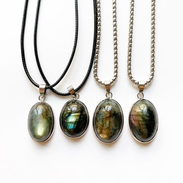 natural flash labradorite stone necklace blue light oval cab stones pendant stainless steel jewelry dropship 1pc necklaces, Silver
natural flash labradorite stone necklace blue light oval cab stones pendant stainless steel jewelry dropship 1pc necklaces, Silver