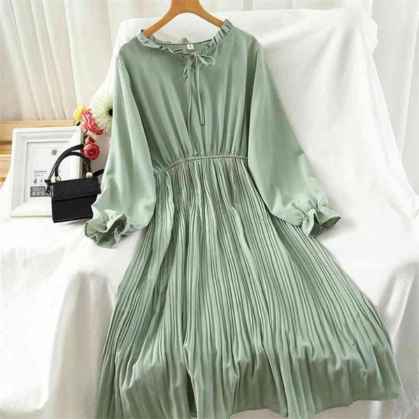 women green dress long sleeve a-line pleated drawstring summer maxi holiday bow knot fairy 210518, Black;gray
women green dress long sleeve a-line pleated drawstring summer maxi holiday bow knot fairy 210518, Black;gray