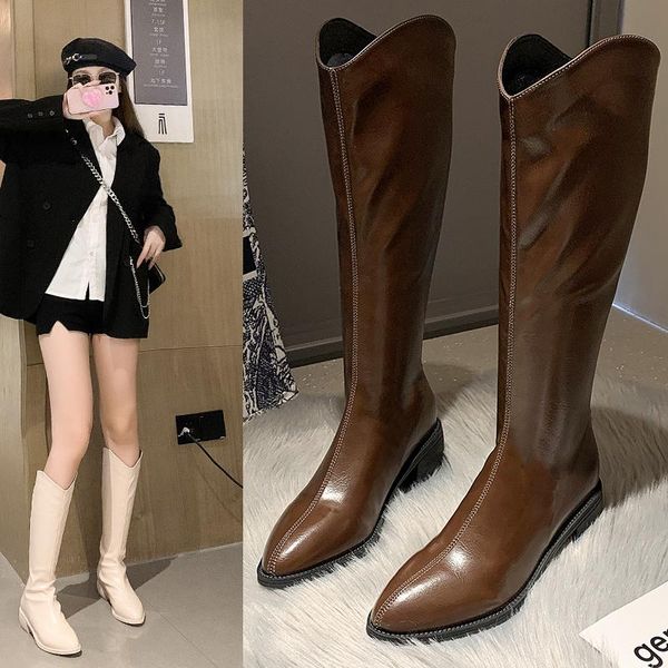 boots 2021 women beige high heels wedges long lady riding cowboy winter designer pointed toe knee thigh, Black
boots 2021 women beige high heels wedges long lady riding cowboy winter designer pointed toe knee thigh, Black