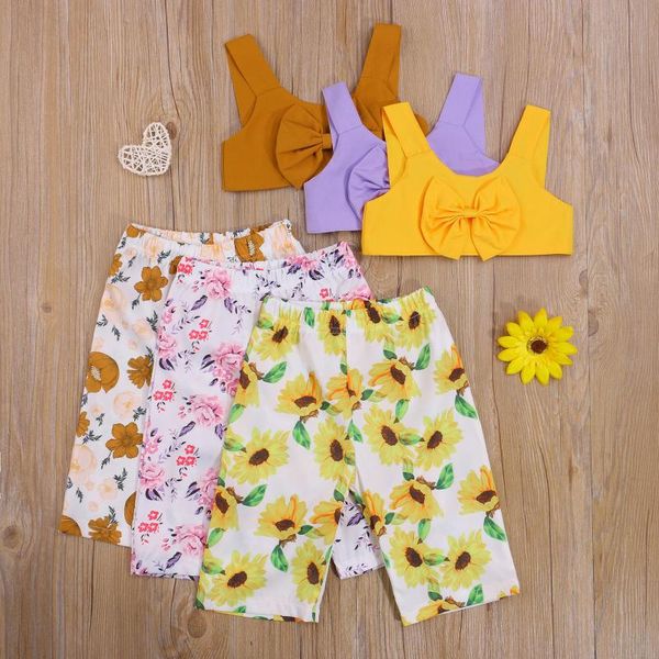 clothing sets 2 pcs infant summer outfits,2021 fashion baby girls u-shaped neck tank with bowknot + sunflower print trousers, White
clothing sets 2 pcs infant summer outfits,2021 fashion baby girls u-shaped neck tank with bowknot + sunflower print trousers, White