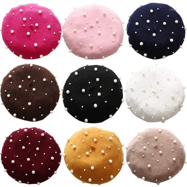 berets french beret hat women girls princess pearl woolen plain beanie autumn winter warm wool street hats caps cotton cap, Blue;gray
berets french beret hat women girls princess pearl woolen plain beanie autumn winter warm wool street hats caps cotton cap, Blue;gray