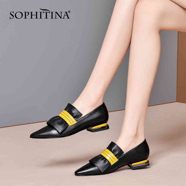 sophitina women's shoes leisure elegant sheepskin handmade pumps women pointed toe square heel pleated casual ladies pumps so534 210513, Black
sophitina women's shoes leisure elegant sheepskin handmade pumps women pointed toe square heel pleated casual ladies pumps so534 210513, Black
