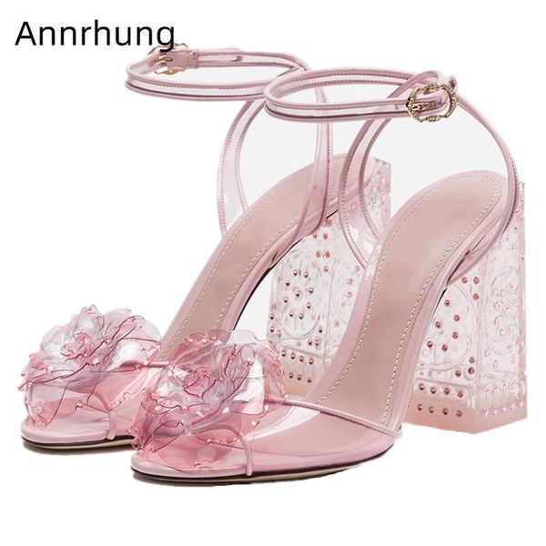 sweet summer 2021 jelly flower sandals women jeweled clear square heel transparent pvc ankle strappy banquet shoes woman, Black
sweet summer 2021 jelly flower sandals women jeweled clear square heel transparent pvc ankle strappy banquet shoes woman, Black