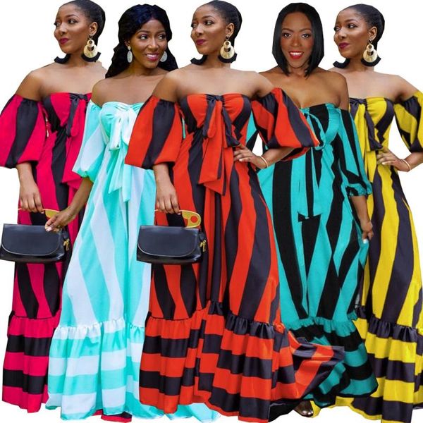 casual dresses european and american striped loose large long dress with hem sweeping chest (including pocket), Black;gray
casual dresses european and american striped loose large long dress with hem sweeping chest (including pocket), Black;gray