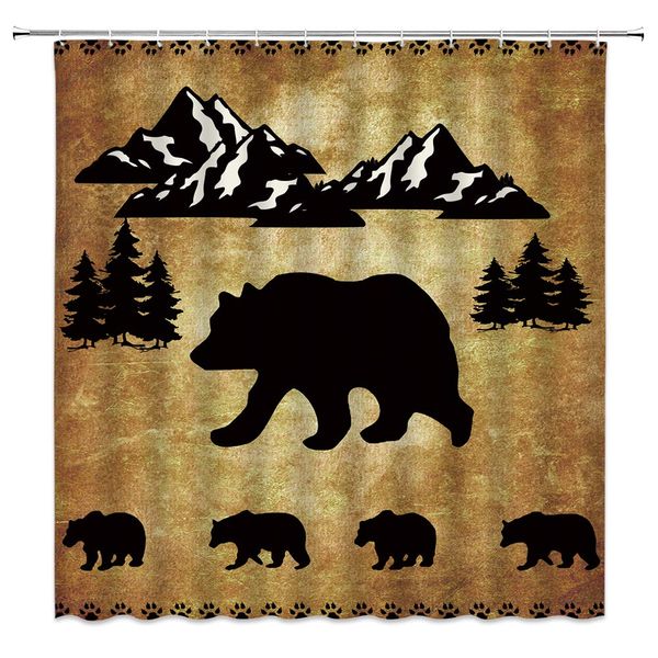 bear shower curtain rustic wildlife forest mountain scenery decor mother bear and four cute baby bears vintage art,fabric
bear shower curtain rustic wildlife forest mountain scenery decor mother bear and four cute baby bears vintage art,fabric
