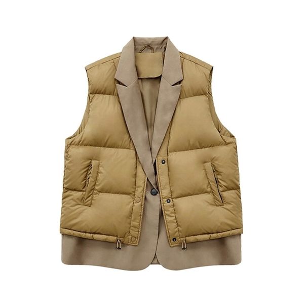 lagabogy autumn women down vest casual loose winter warm sleeveless jacket female fashion coat white duck waistcoat 211130, Black;white
lagabogy autumn women down vest casual loose winter warm sleeveless jacket female fashion coat white duck waistcoat 211130, Black;white