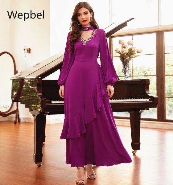 ethnic clothing wepbel abaya jalabiya long sleeve necklace formal robe muslim dress v-neck party hijab maxi islam, Red
ethnic clothing wepbel abaya jalabiya long sleeve necklace formal robe muslim dress v-neck party hijab maxi islam, Red