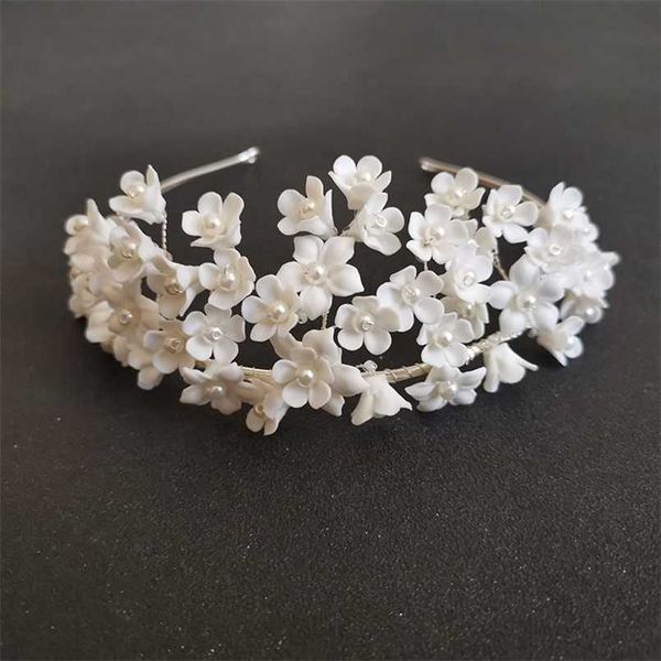slbridal handmade luxury crystal rhinestones pearls ceram flower bridal tiara wedding bridesmaids party crown women hair jewelry 211019, Silver
slbridal handmade luxury crystal rhinestones pearls ceram flower bridal tiara wedding bridesmaids party crown women hair jewelry 211019, Silver