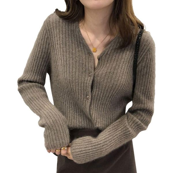 women's knits & tees knitted cardigan loose lazy style spring and autumn short v-neck sweater coat jacket outer wear, White
women's knits & tees knitted cardigan loose lazy style spring and autumn short v-neck sweater coat jacket outer wear, White