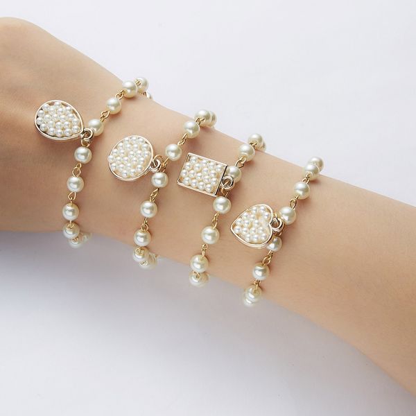 simple love geometric pendant imitation pearl bracelet strands a variety of temperament women's jewelry wholesale, Black
simple love geometric pendant imitation pearl bracelet strands a variety of temperament women's jewelry wholesale, Black