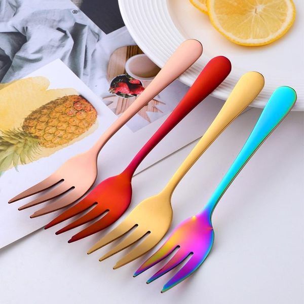 forks 8pcs cake stainless steel dessert fork colorful tea rainbow small for fruit snack tableware party
forks 8pcs cake stainless steel dessert fork colorful tea rainbow small for fruit snack tableware party