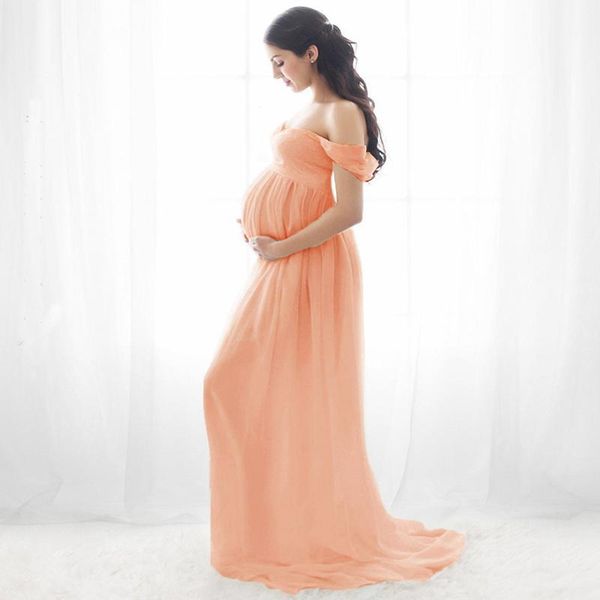 maternity dresses for po shoot women chiffon pography pregnant off shoulder pregnants nursing long dress, White
maternity dresses for po shoot women chiffon pography pregnant off shoulder pregnants nursing long dress, White