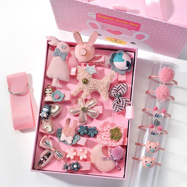 new girls hairpin baby hair accessories south korean princess headdress 24 piece children's hairpin hairring gift box set, Slivery;white
new girls hairpin baby hair accessories south korean princess headdress 24 piece children's hairpin hairring gift box set, Slivery;white